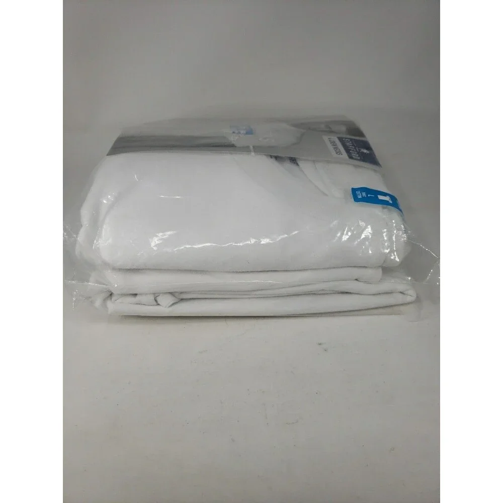 Stafford JCP Large 4 Crew Neck T-Shirts 100% Cotton Ultra Soft NOS Open Package